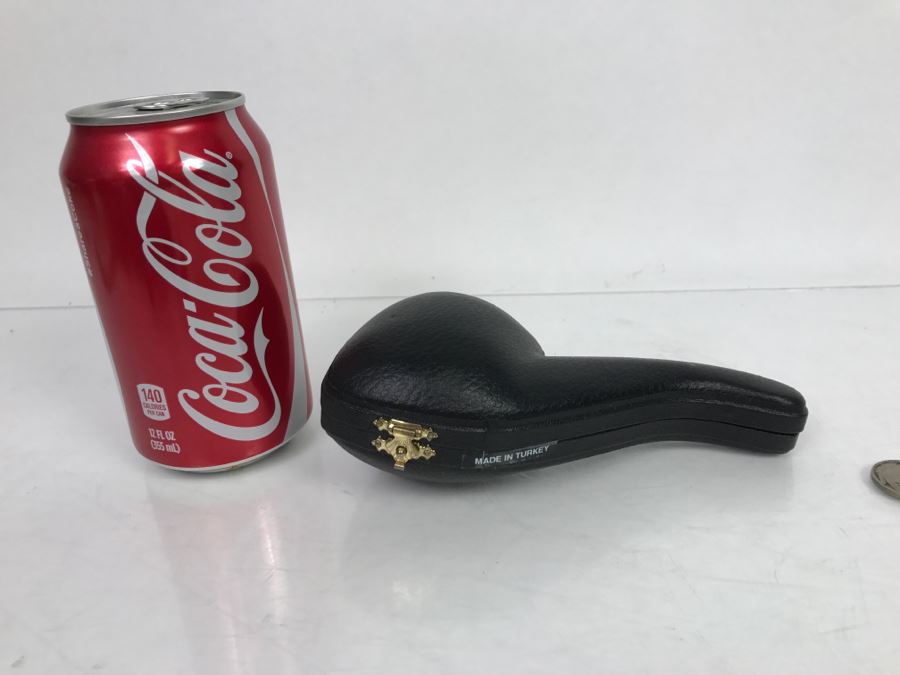 Cool Frankenstein New Old Stock Hand Carved Meerschaum Pipe With Case [Photo 12]