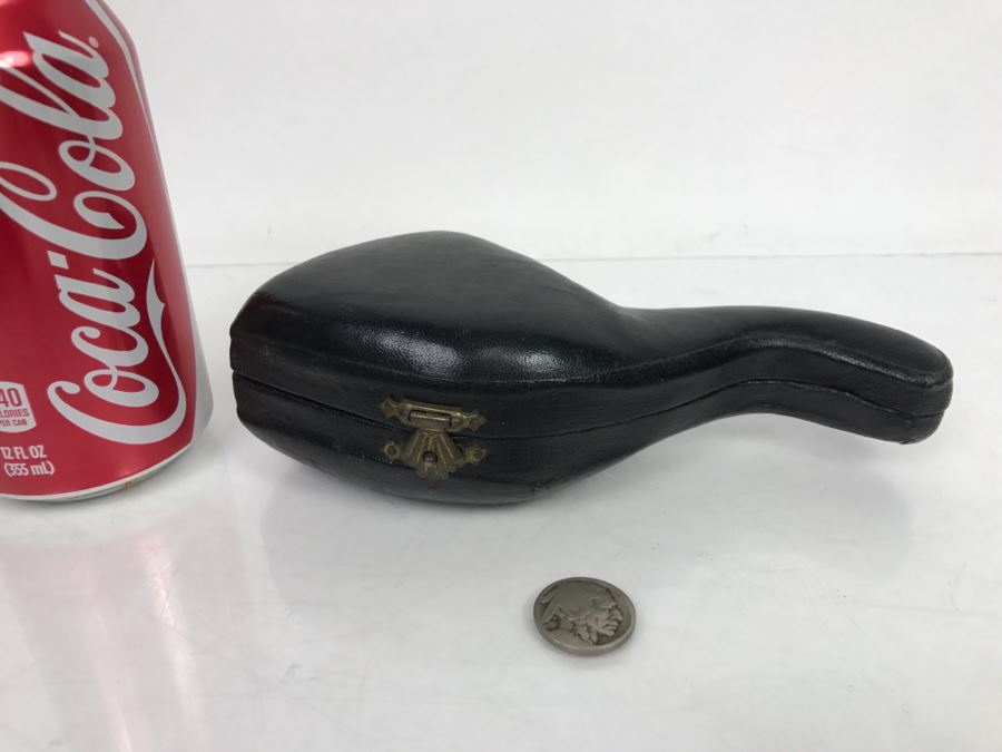 Old Hand Carved Meerschaum Pipe With Case Of Bacchus Wine God [Photo 10]