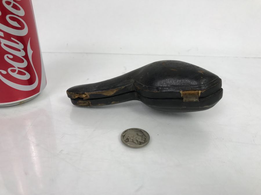 Antique Victorian Hand Carved Meerschaum, Silver And Amber Pipe With Case (Hinges Broken On Case) [Photo 17]