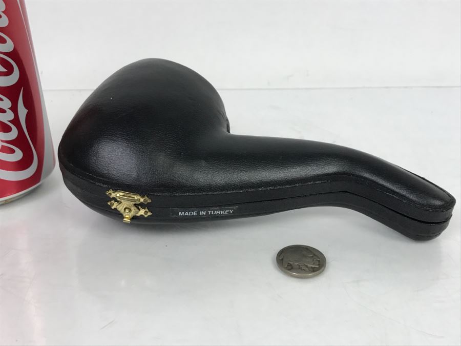 New Old Stock Hand Carved Meerschaum Pipe With Case [Photo 17]