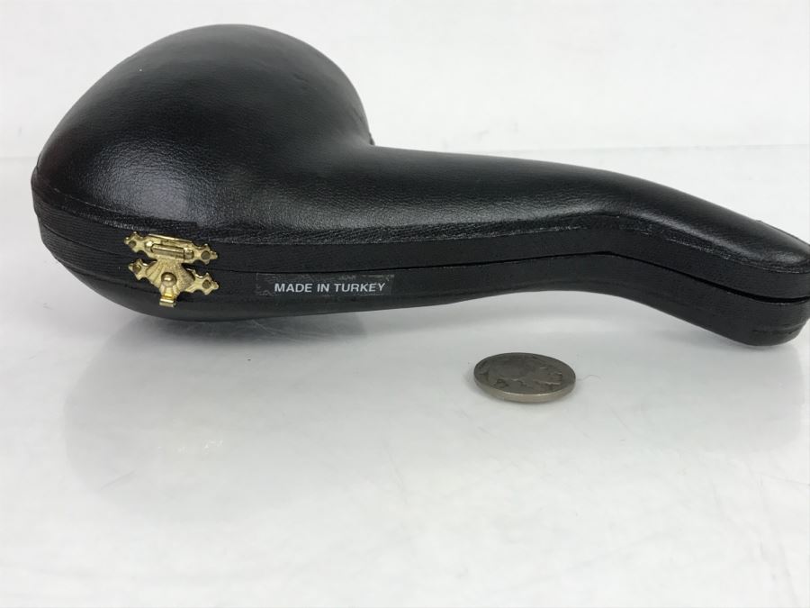 New Old Stock Hand Carved Meerschaum Pipe With Case [Photo 16]