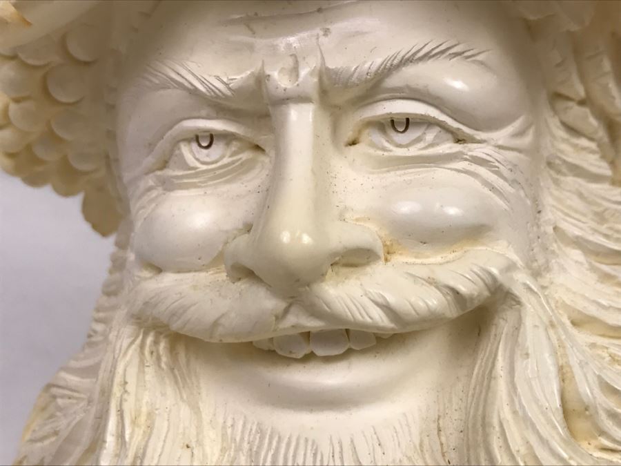 MEGA LARGE Hand Carved Meerschaum Pipe With Case Of Wine God Bacchus Retailed From $1,200 [Photo 21]