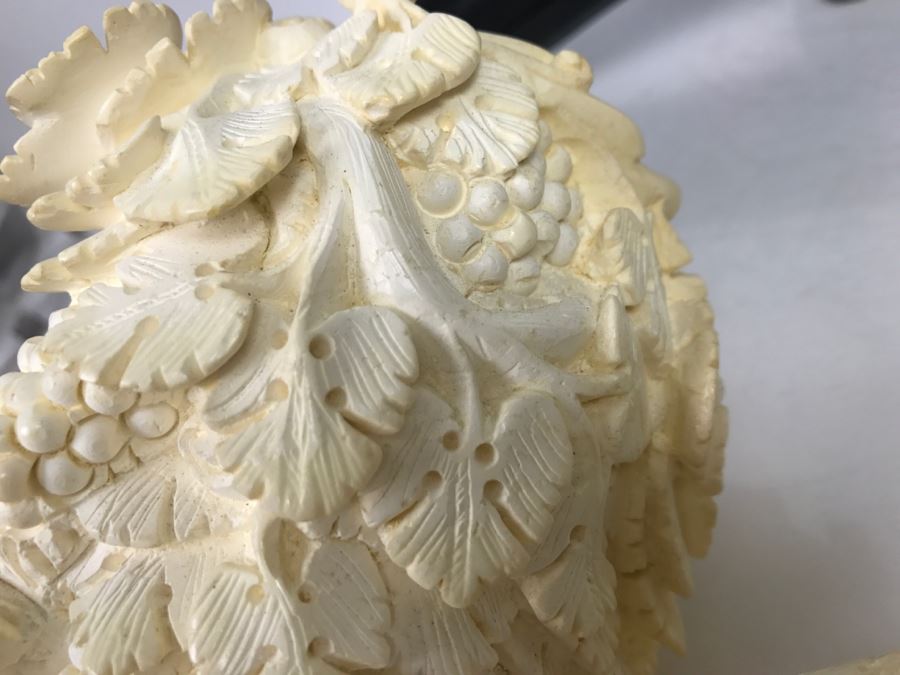 MEGA LARGE Hand Carved Meerschaum Pipe With Case Of Wine God Bacchus Retailed From $1,200 [Photo 27]