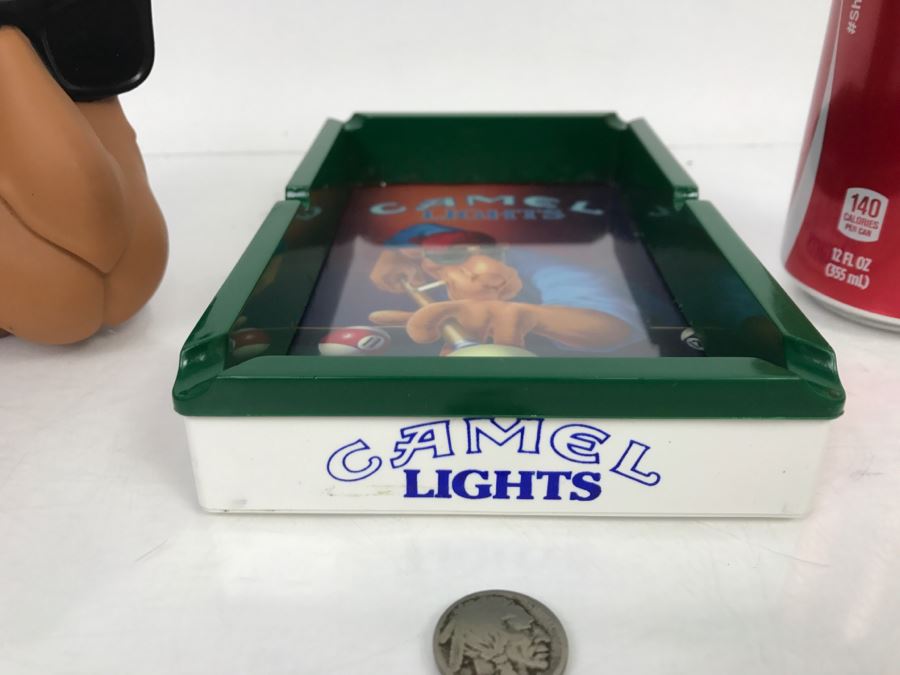 Joe Camel Cigarette Advertising Ashtray And Joe Camel Barton 'Kool' Buddies Smooth Character Banned [Photo 6]