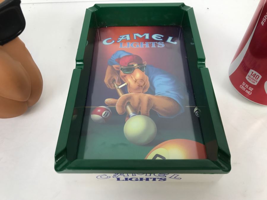 Joe Camel Cigarette Advertising Ashtray And Joe Camel Barton 'Kool' Buddies Smooth Character Banned [Photo 5]