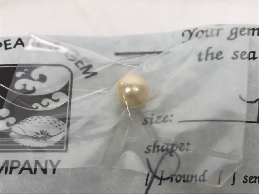 Collection Of (6) Cream Gold Tone Colored Pearls 6-7 3/4MM [Photo 10]