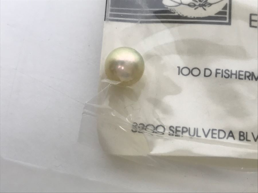 Collection Of (5) Gold Tone Colored Pearls 6 3/4MM [Photo 13]