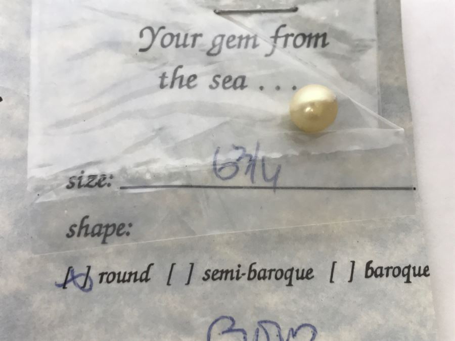 Collection Of (5) Gold Tone Colored Pearls 6 3/4MM [Photo 9]