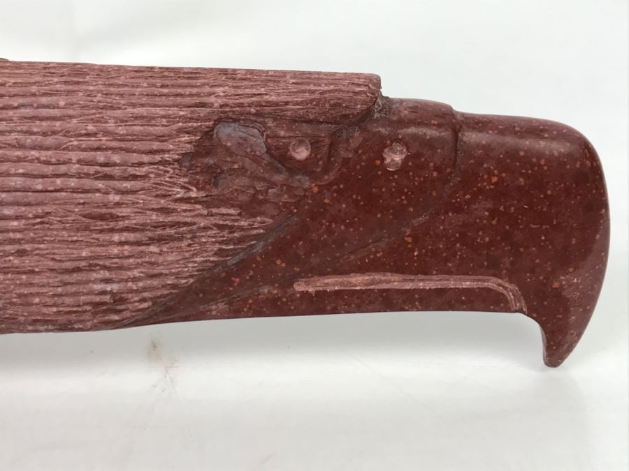 HUGE Collection Of Native American Peace Pipes Pipestone Catlinite Ceremonial Smoking Pipes Bear Buffalo Wolf Tomahawk (See All Photos For Details) Lot Retails For $2,000+ [Photo 70]