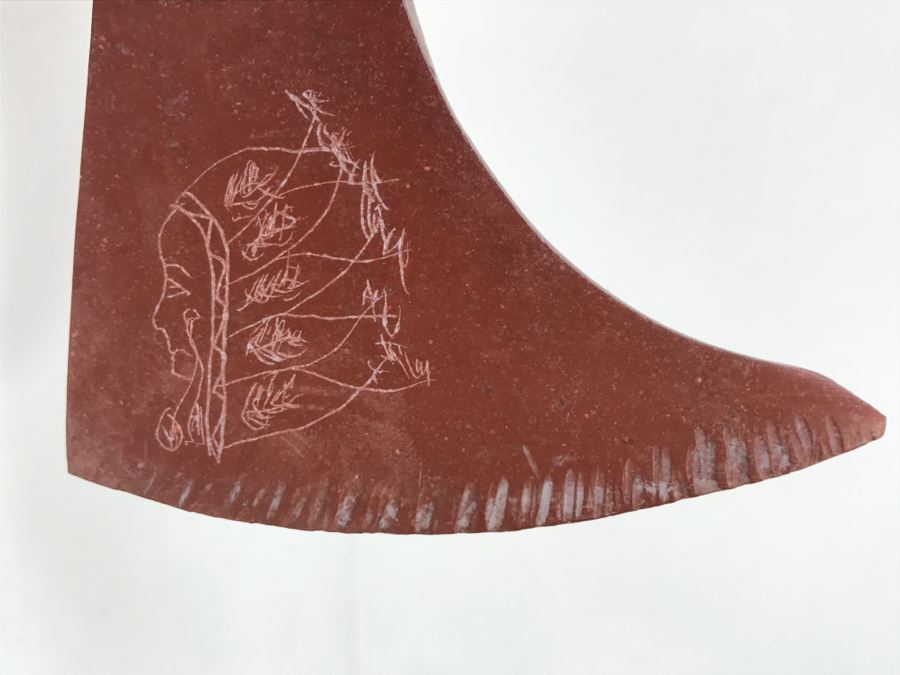 HUGE Collection Of Native American Peace Pipes Pipestone Catlinite Ceremonial Smoking Pipes Bear Buffalo Wolf Tomahawk (See All Photos For Details) Lot Retails For $2,000+ [Photo 87]