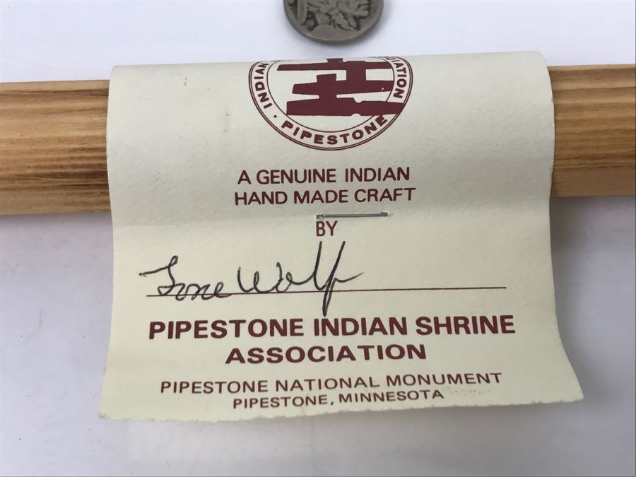 HUGE Collection Of Native American Peace Pipes Pipestone Catlinite Ceremonial Smoking Pipes Bear Buffalo Wolf Tomahawk (See All Photos For Details) Lot Retails For $2,000+ [Photo 99]