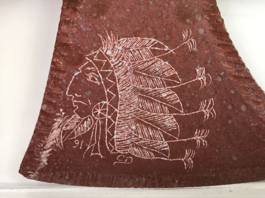 HUGE Collection Of Native American Peace Pipes Pipestone Catlinite Ceremonial Smoking Pipes Bear Buffalo Wolf Tomahawk (See All Photos For Details) Lot Retails For $2,000+ [Photo 57]