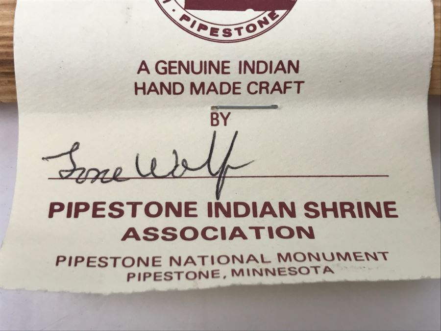 HUGE Collection Of Native American Peace Pipes Pipestone Catlinite Ceremonial Smoking Pipes Bear Buffalo Wolf Tomahawk (See All Photos For Details) Lot Retails For $2,000+ [Photo 100]