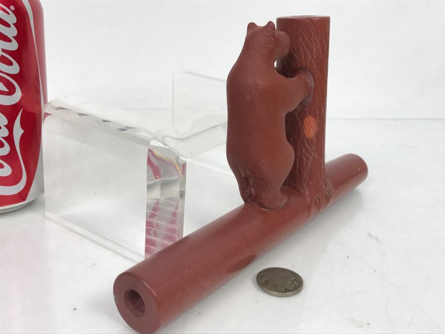 HUGE Collection Of Native American Peace Pipes Pipestone Catlinite Ceremonial Smoking Pipes Bear Buffalo Wolf Tomahawk (See All Photos For Details) Lot Retails For $2,000+ [Photo 51]