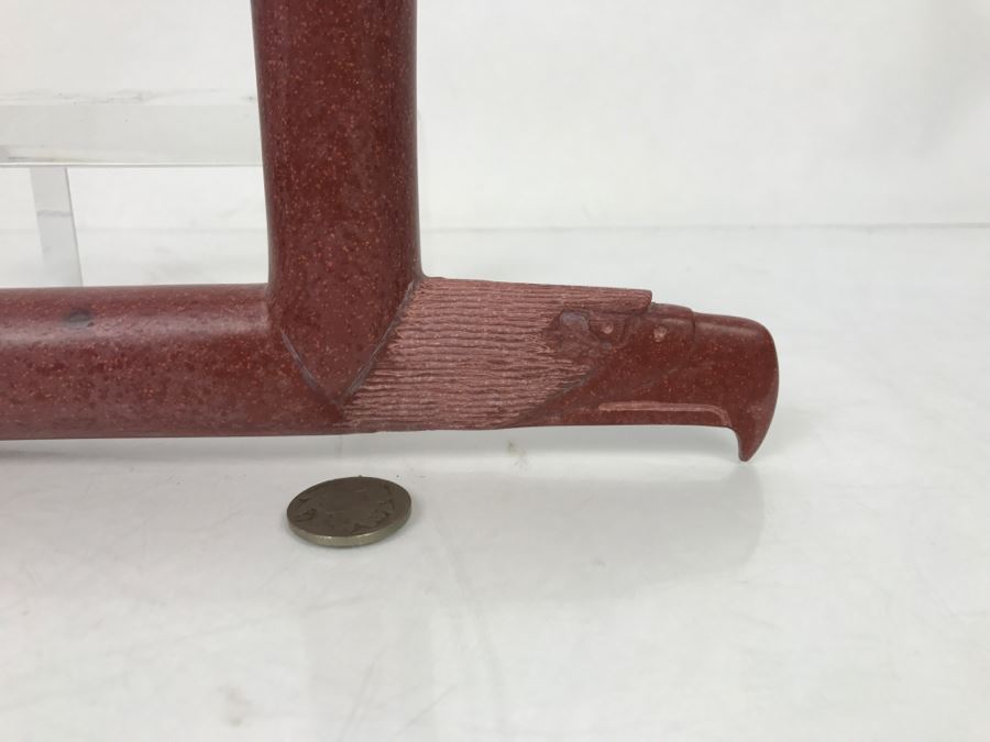 HUGE Collection Of Native American Peace Pipes Pipestone Catlinite Ceremonial Smoking Pipes Bear Buffalo Wolf Tomahawk (See All Photos For Details) Lot Retails For $2,000+ [Photo 67]