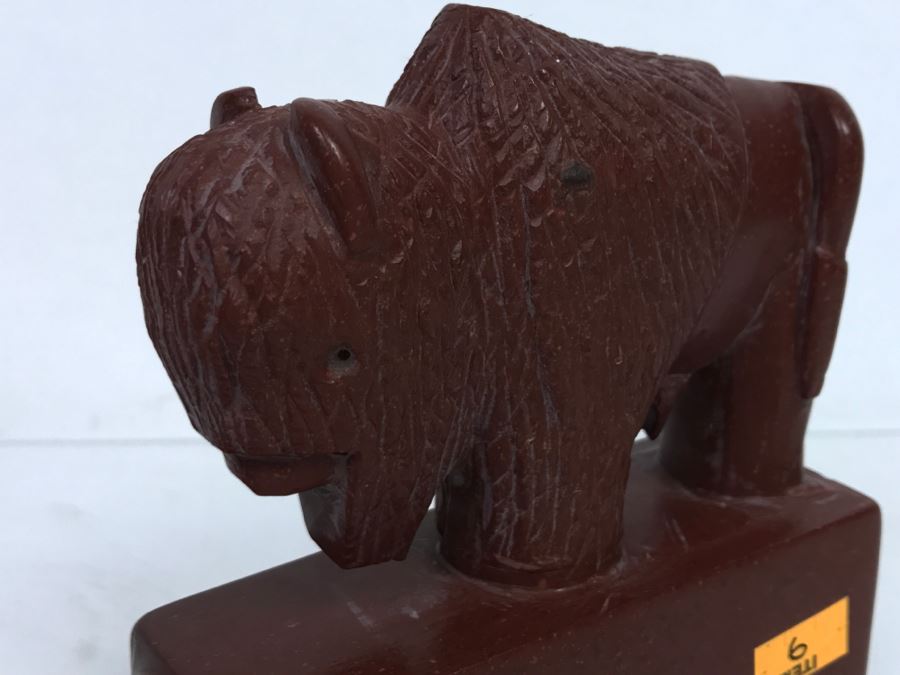 HUGE Collection Of Native American Peace Pipes Pipestone Catlinite Ceremonial Smoking Pipes Bear Buffalo Wolf Tomahawk (See All Photos For Details) Lot Retails For $2,000+ [Photo 18]