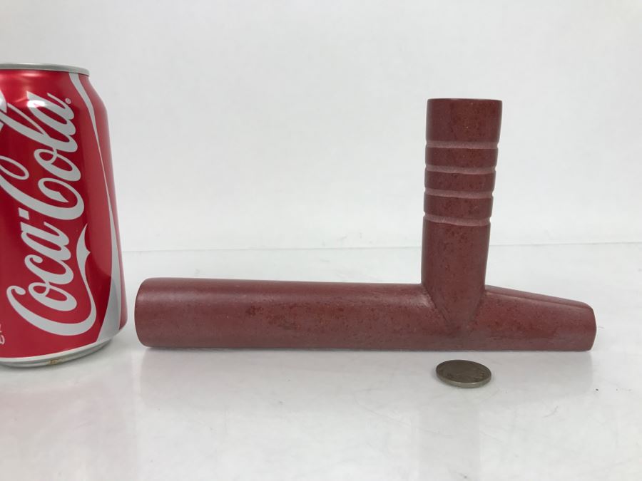 HUGE Collection Of Native American Peace Pipes Pipestone Catlinite Ceremonial Smoking Pipes Bear Buffalo Wolf Tomahawk (See All Photos For Details) Lot Retails For $2,000+ [Photo 73]