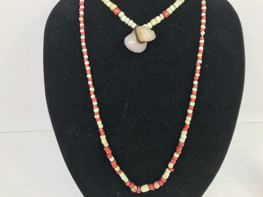 Pair Of Native American Bead Necklaces [Photo 7]
