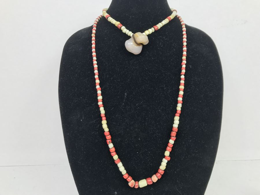 Pair Of Native American Bead Necklaces [Photo 3]
