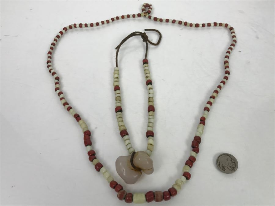 Pair Of Native American Bead Necklaces [Photo 16]