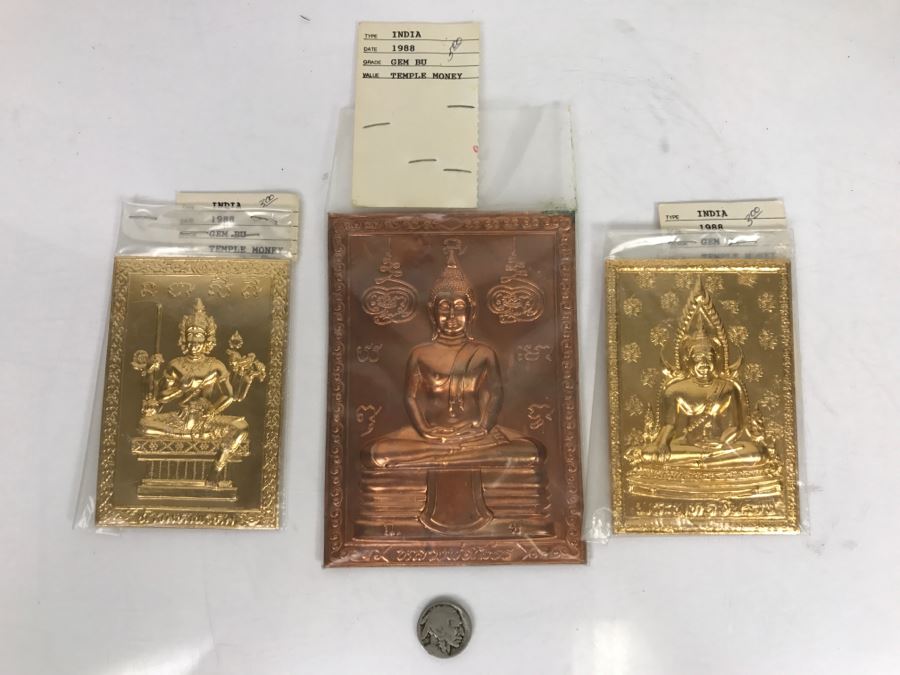 Collection Of Vintage 1988 Temple Money From India [Photo 2]