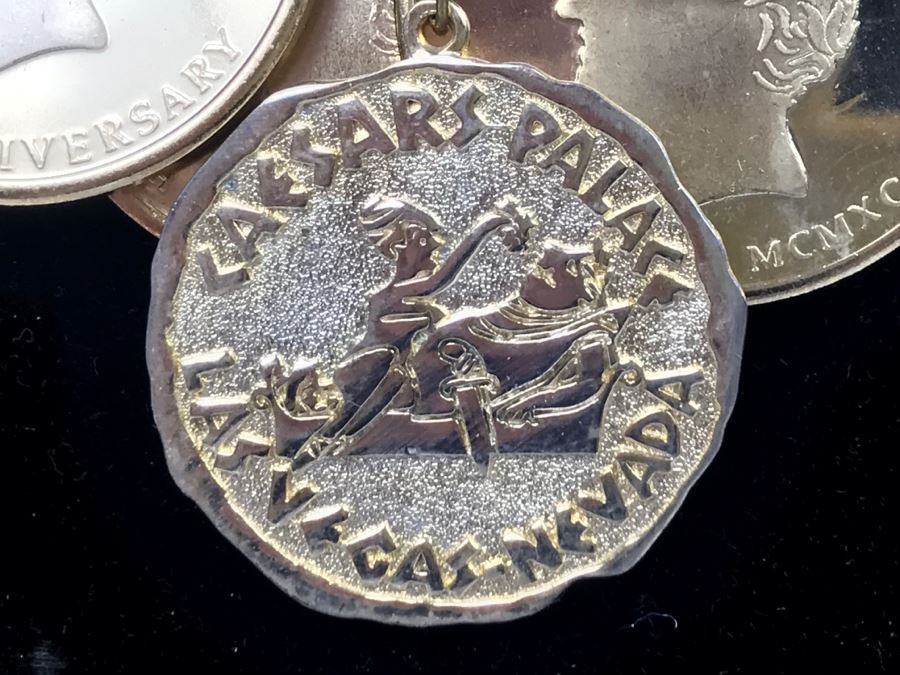 Collection Of (5) Caesars Palace Las Vegas Casino Necklaces With Pendant [Photo 4]
