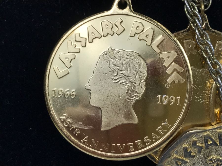 Collection Of (5) Caesars Palace Las Vegas Casino Necklaces With Pendant [Photo 3]