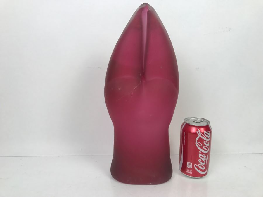 Maroon Art Glass In Form Of Woman's Torso [Photo 6]