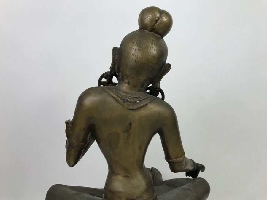 Vintage Tibetan Tara Bronze Brass Deity Sculpture (See All Photos) [Photo 26]