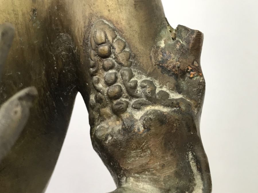 Vintage Tibetan Tara Bronze Brass Deity Sculpture (See All Photos) [Photo 18]