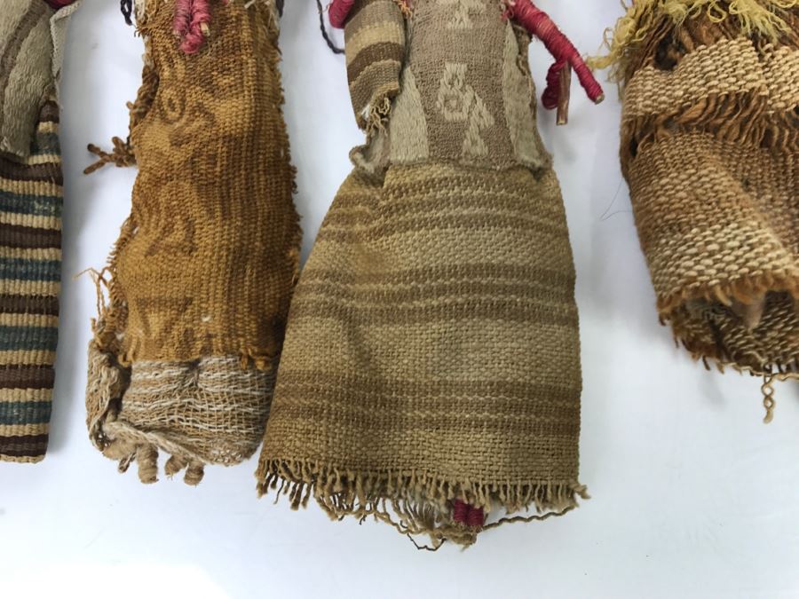 Collection Of (6) Vintage Hand Made Peruvian Folk Art Dolls [Photo 12]