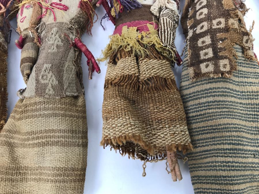 Collection Of (6) Vintage Hand Made Peruvian Folk Art Dolls [Photo 10]