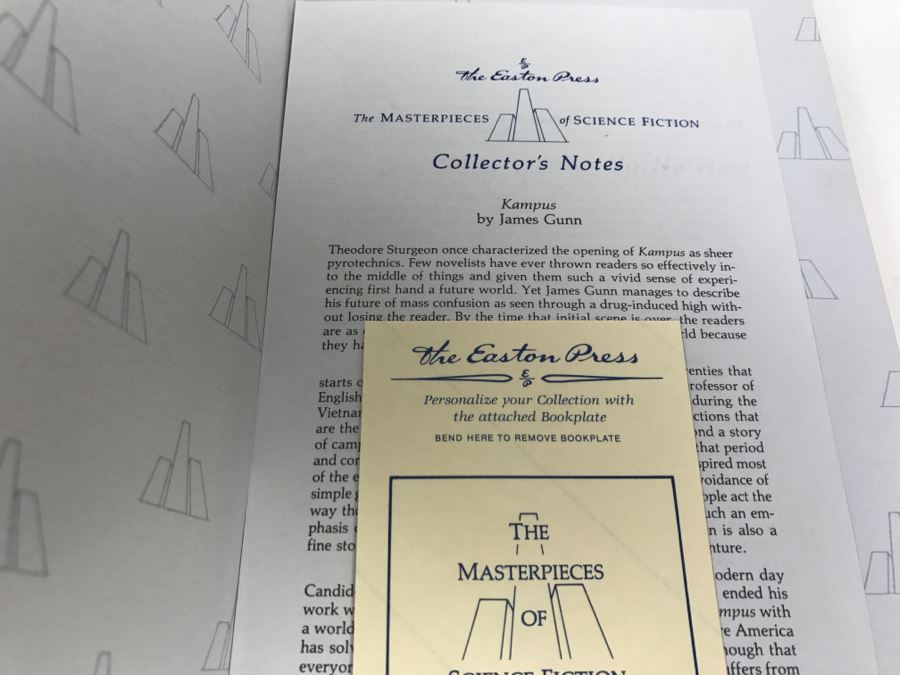 Easton Press Hardcover Book KAMPUS By James Gunn [Photo 5]