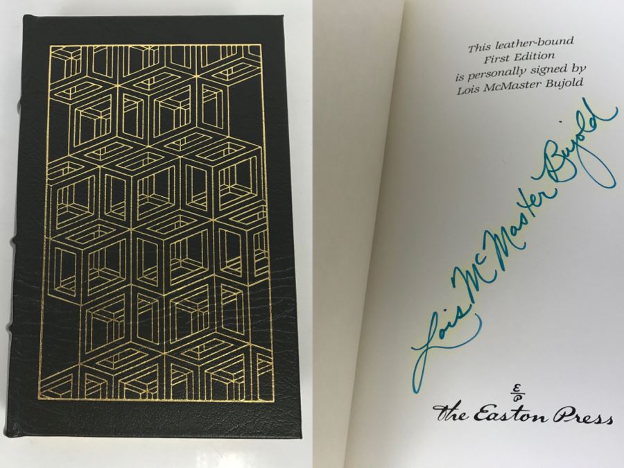Signed First Edition Easton Press Hardcover Book Barrayar By Lois McMaster Bujold [Photo 1]