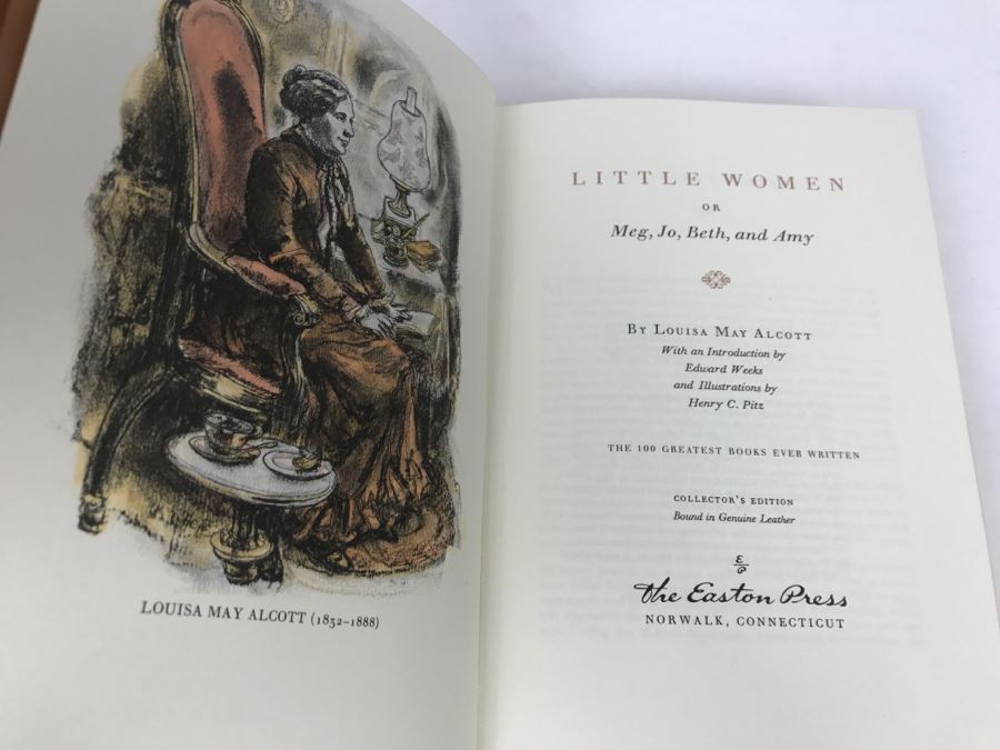 Easton Press Hardcover Book Little Women Or Meg, Jo, Beth, And Amy By Louisa May Alcott [Photo 7]