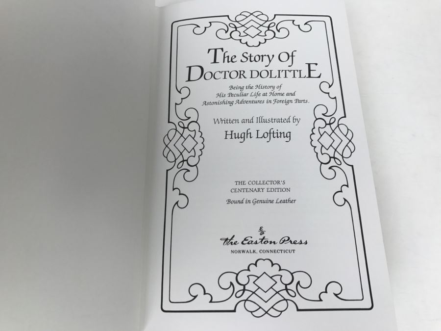 Easton Press Hardcover Book The Story Of Doctor Dolittle By Hugh Lofting [Photo 5]