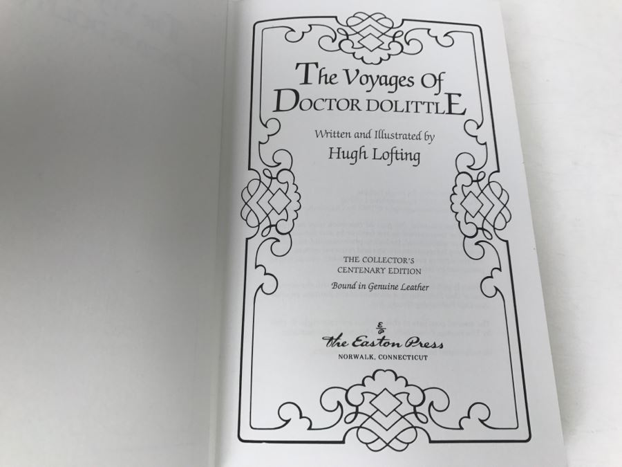 Easton Press Hardcover Book The Voyages Of Doctor Dolittle By Hugh Lofting [Photo 6]