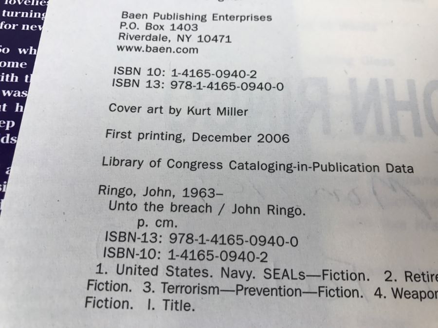 Set Of (4) Signed John Ringo Books [Photo 24]