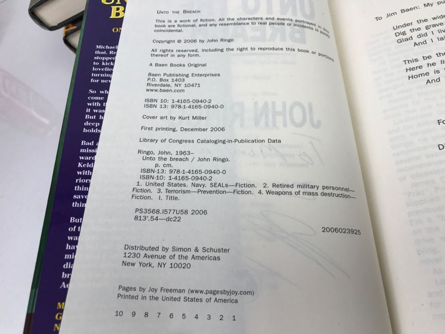 Set Of (4) Signed John Ringo Books [Photo 23]