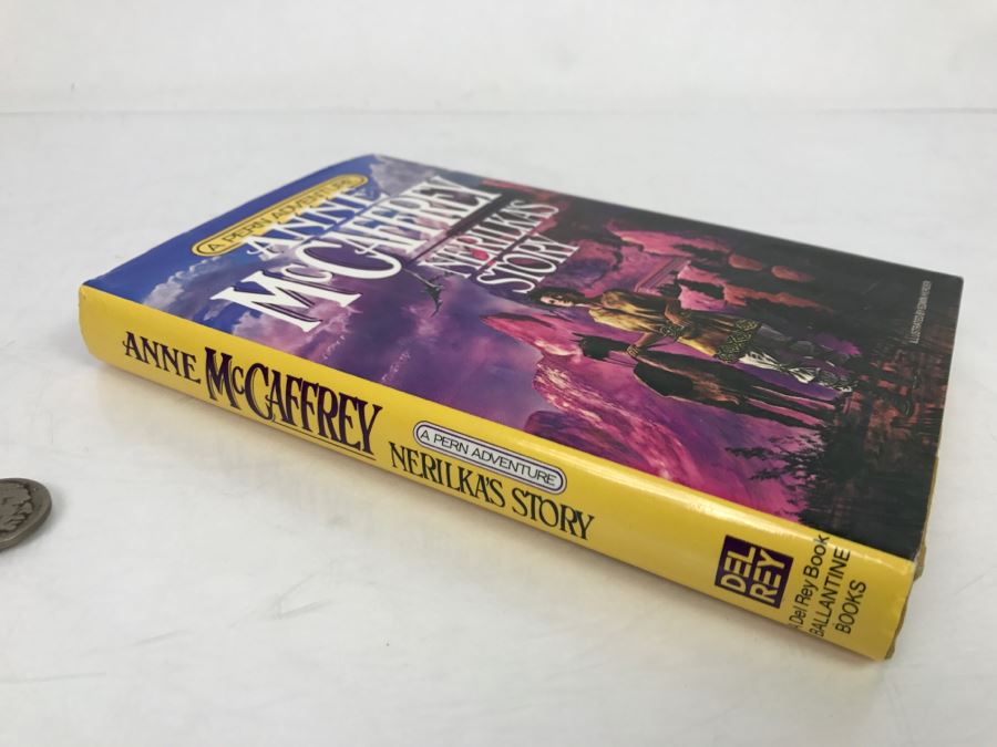 Signed First Edition Hardcover Book Nerilka’s Story By Anne McCaffrey [Photo 3]