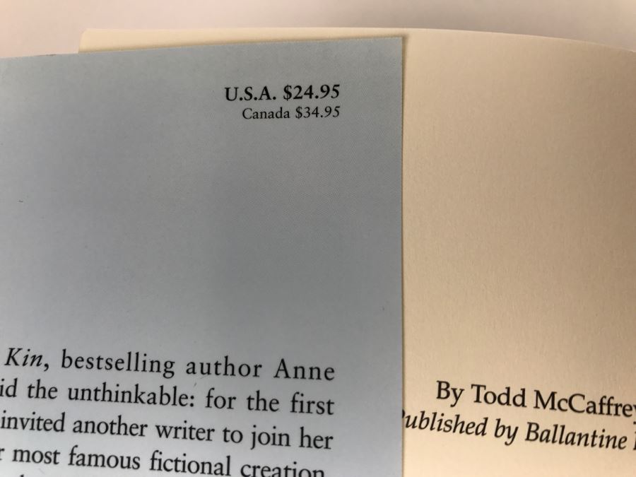 Signed First Edition Hardcover Book Dragonsblood By Anne McCaffrey [Photo 6]