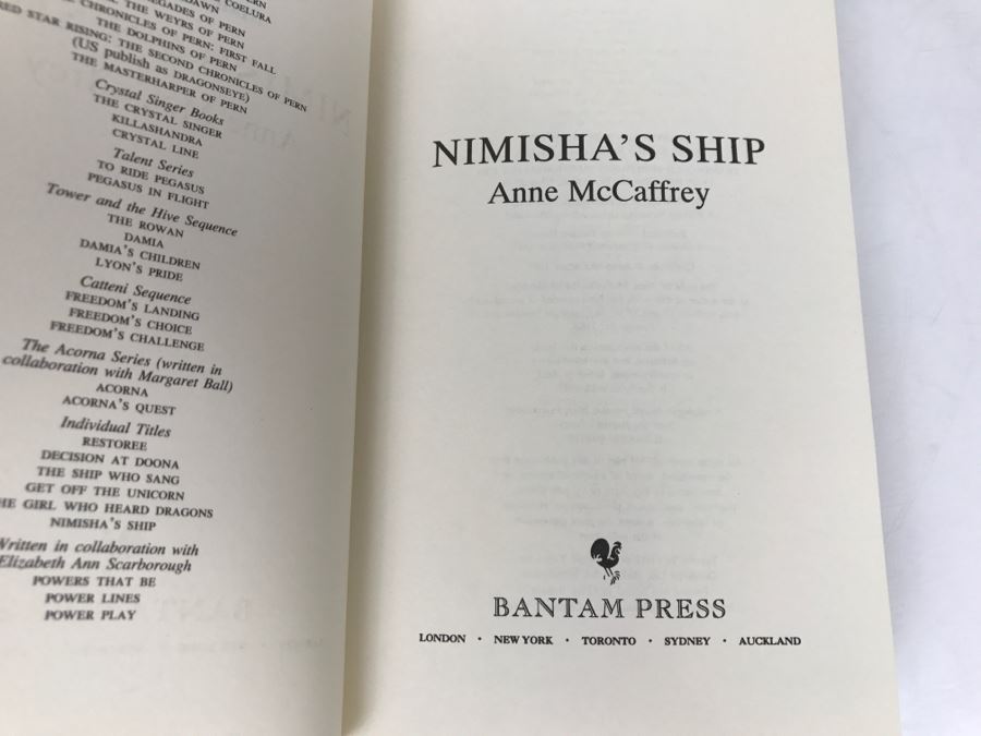 Hardcover Book Nimisha’s Ship By Anne McCaffrey [Photo 5]