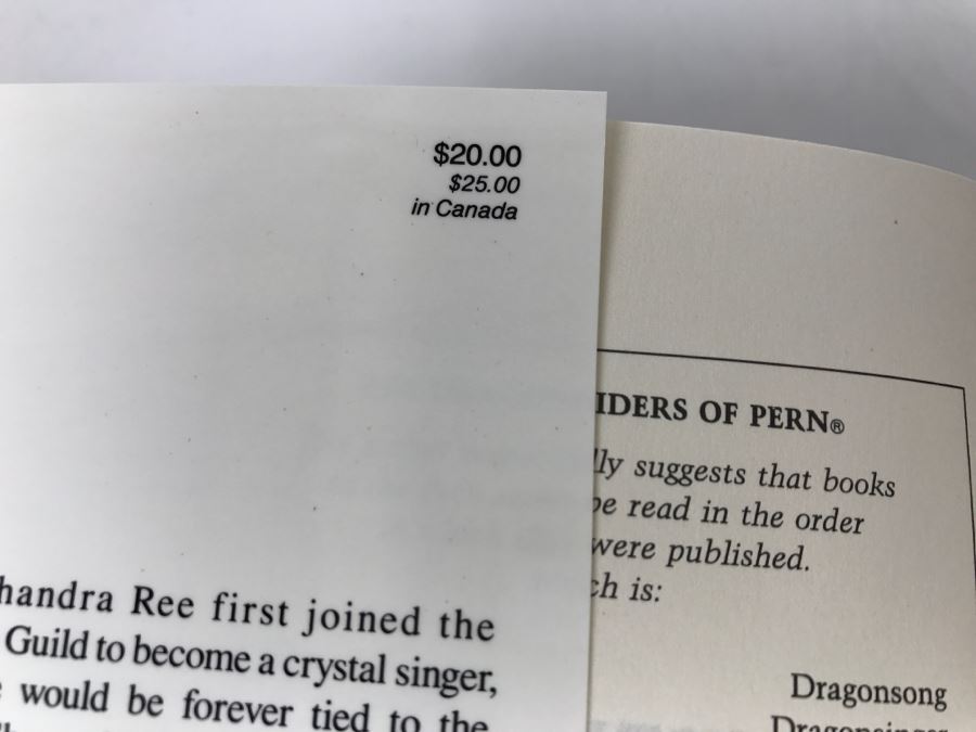 First Edition Hardcover Book Crystal Line By Anne McCaffrey [Photo 5]