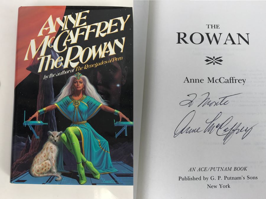 First Edition Signed Hardcover Book The Rowan By Anne McCaffrey [Photo 1]