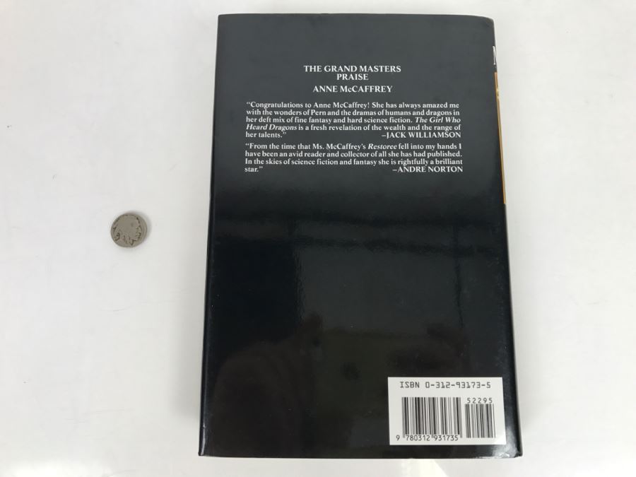 Hardcover First Edition Book The Girl Who Heard Dragons By Anne McCaffrey [Photo 4]