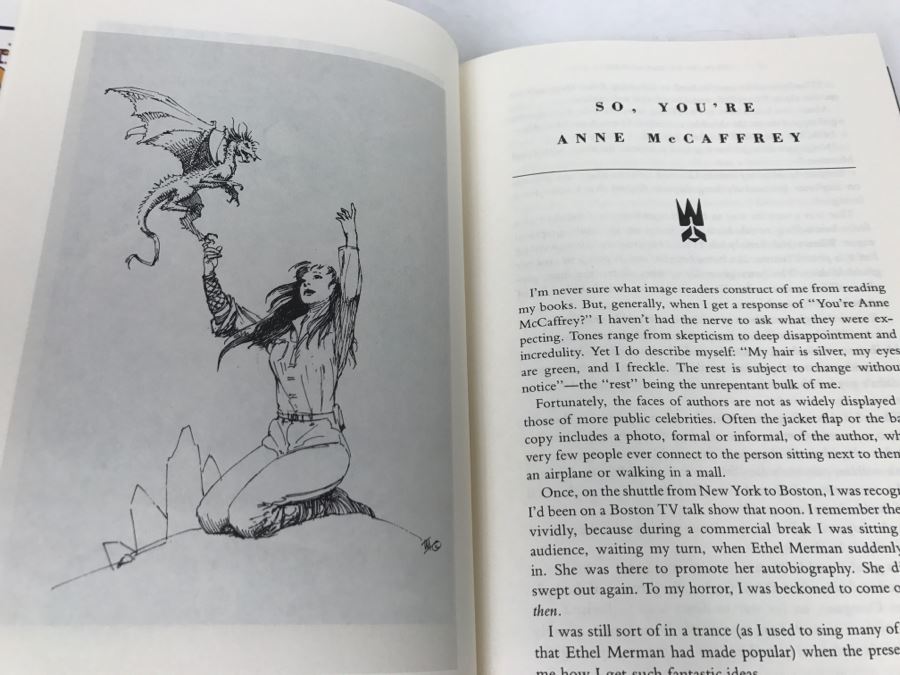 Hardcover First Edition Book The Girl Who Heard Dragons By Anne McCaffrey [Photo 10]
