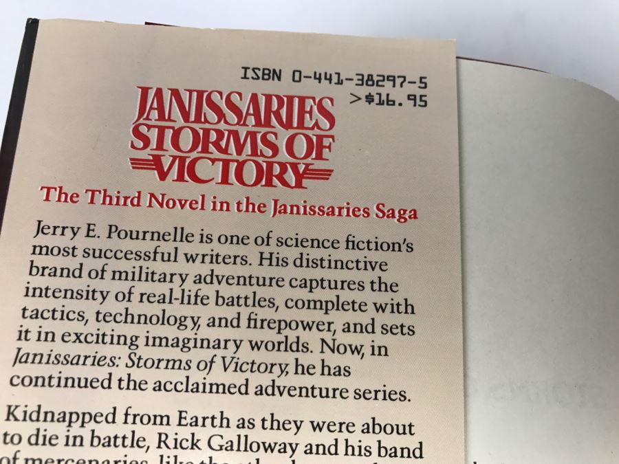 Signed First Edition Hardcover Book 'Janissaries III Storms Of Victory' By Jerry E. Pournelle And Roland Green Signed By Jerry [Photo 6]