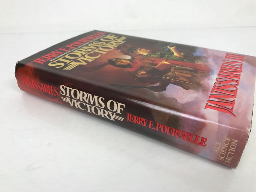 Signed First Edition Hardcover Book 'Janissaries III Storms Of Victory' By Jerry E. Pournelle And Roland Green Signed By Jerry [Photo 3]