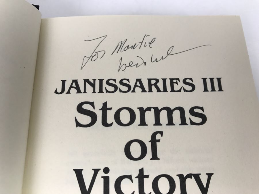 Signed First Edition Hardcover Book 'Janissaries III Storms Of Victory' By Jerry E. Pournelle And Roland Green Signed By Jerry [Photo 8]