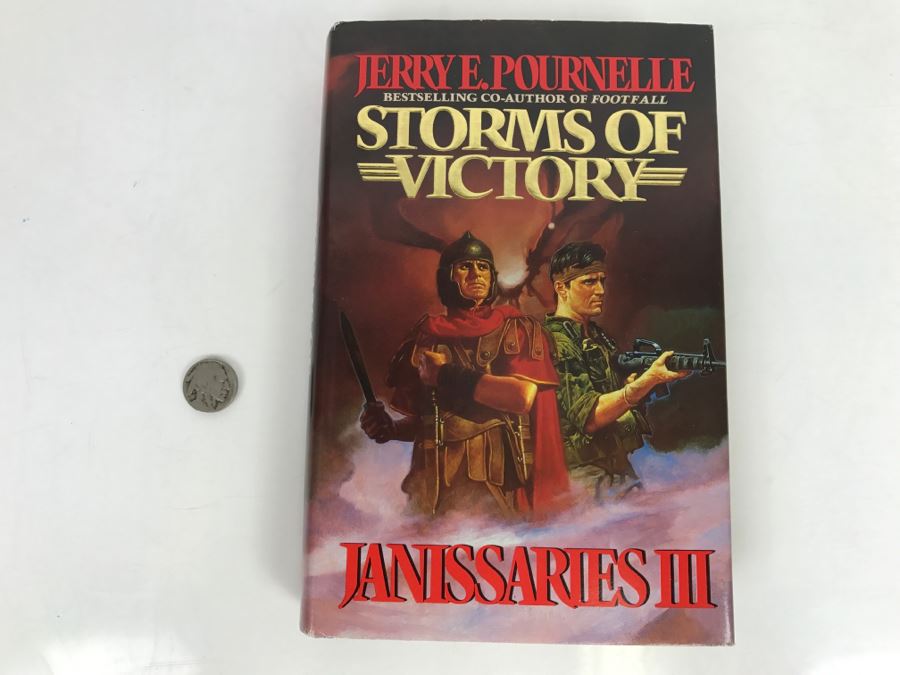 Signed First Edition Hardcover Book 'Janissaries III Storms Of Victory' By Jerry E. Pournelle And Roland Green Signed By Jerry [Photo 2]